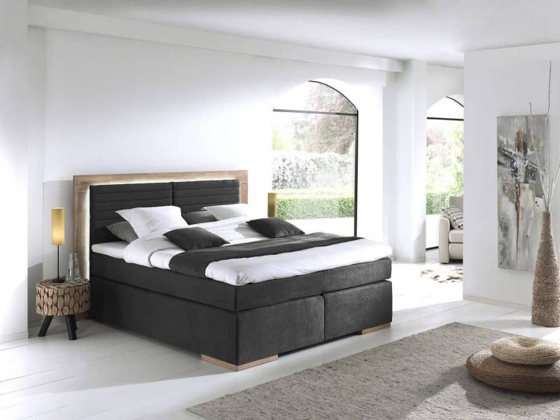 COTTA Boxspringbett Marcel inkl. Topper und Matratze (Komplettbett (Unterbau + Matratze + Topper), 7‑Zonen‑Taschenfederkern, Härtegrad H2/H3, Liegehöhe 67 cm von COTTA