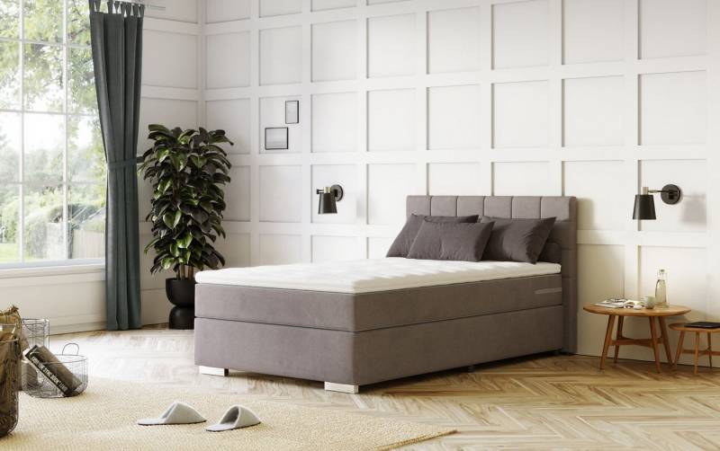 COTTA Boxspringbett Simba, Topseller! wahlweise mit oder ohne Matratze und Topper bestellbar von COTTA