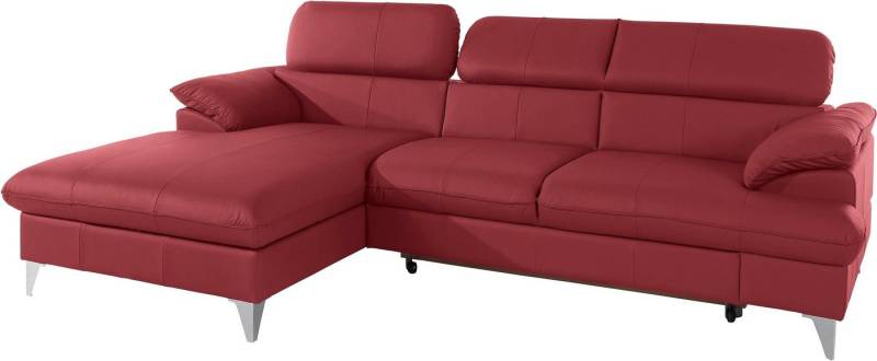 COTTA Ecksofa Caluso L-Form, mit Kopfteilverstellung, wahlweise mit Bettfunktion & Bettkasten von COTTA