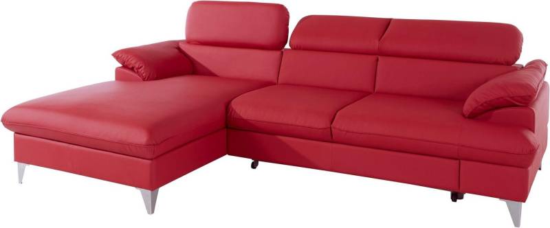 COTTA Ecksofa Caluso L-Form, mit Kopfteilverstellung, wahlweise mit Bettfunktion & Bettkasten von COTTA