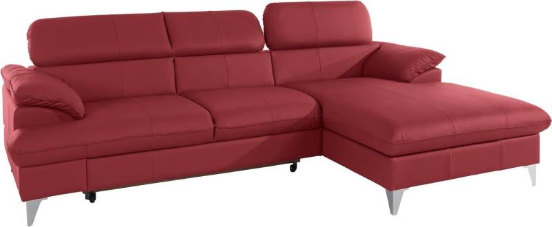 COTTA Ecksofa Caluso L-Form, mit Kopfteilverstellung, wahlweise mit Bettfunktion & Bettkasten von COTTA