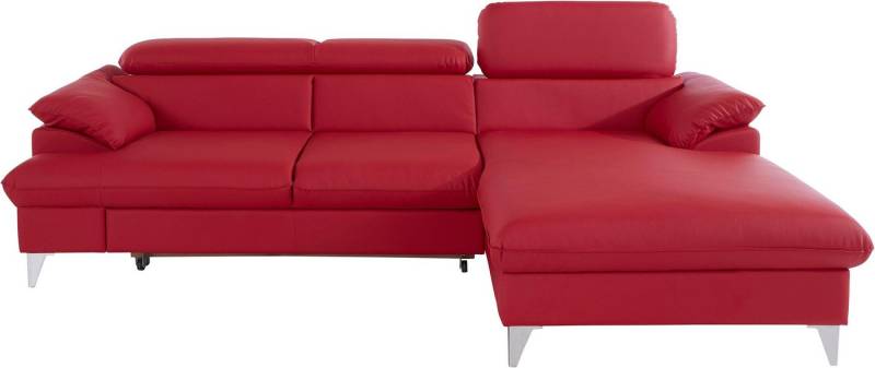 COTTA Ecksofa Caluso L-Form, mit Kopfteilverstellung, wahlweise mit Bettfunktion & Bettkasten von COTTA
