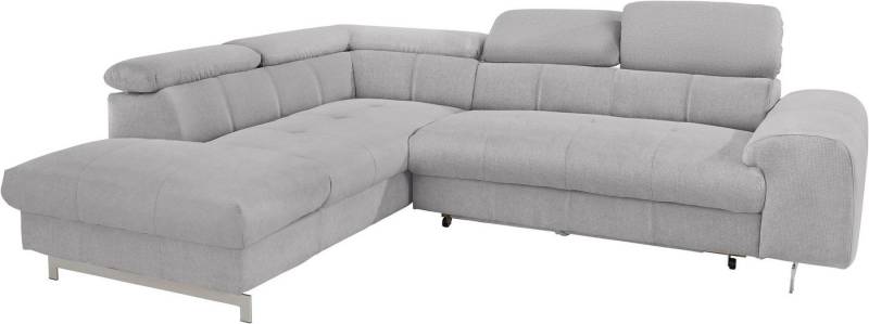 COTTA Ecksofa Chef L-Form, mit Kopfteilverstellung, wahlweise mit Bettfunktion & Bettkasten von COTTA