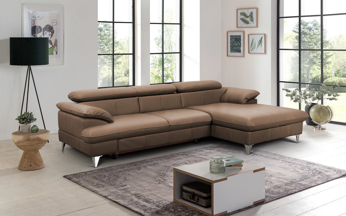 COTTA Ecksofa David Echtleder, Echtleder mit Schlaffunktion & Bettkasten COTTA Ecksofa David Echtleder, Echtleder mit Schlaffunktion & Bettkasten von COTTA