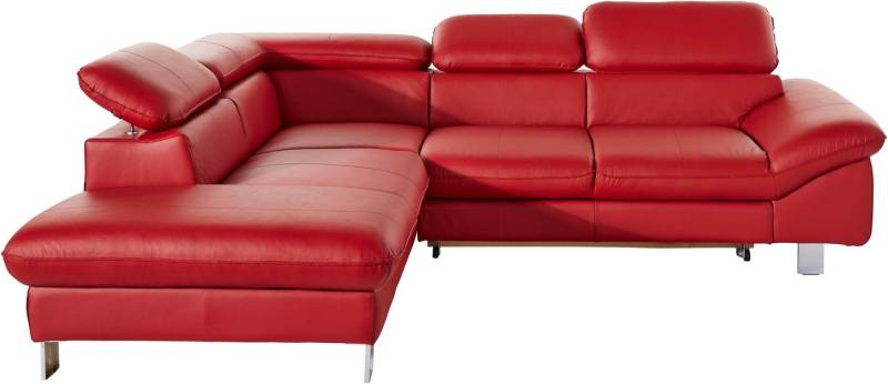 COTTA Ecksofa Driver L-Form, mit Kopfteilverstellung, wahlweise mit Bettfunktion & Bettkasten von COTTA