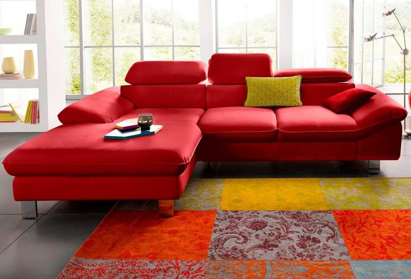 COTTA Ecksofa Driver L-Form, mit Kopfteilverstellung, wahlweise mit Bettfunktion & Bettkasten von COTTA
