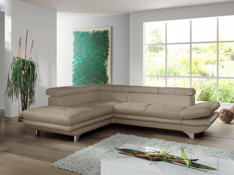 COTTA Ecksofa Enterprise L-Form, mit Arm- & Kopfteilverstellung, wahlweise mit Bettfunktion von COTTA