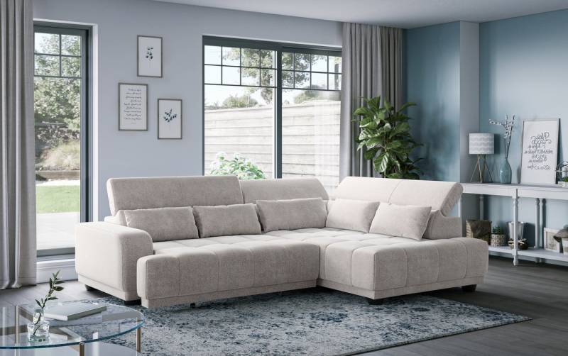 COTTA Ecksofa Jade - L Form, Sitzbreite 201 cm, inkl. Kopfteilverstellung und Nierenkissen, PUR-Schaumpolsterung COTTA Ecksofa Jade - L Form, Sitzbreite 201 cm, inkl. Kopfteilverstellung und Nierenkissen, PUR-Schaumpolsterung von COTTA