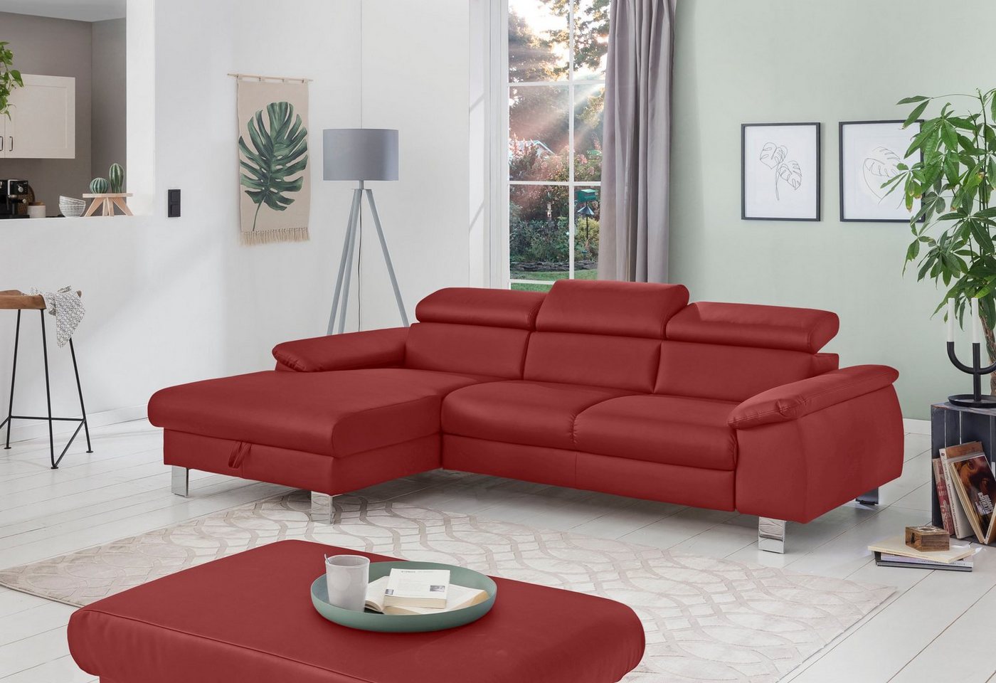 COTTA Ecksofa Komaris, Ecksofa, L-Form, Bodenfreiheit 12,5 cm von COTTA