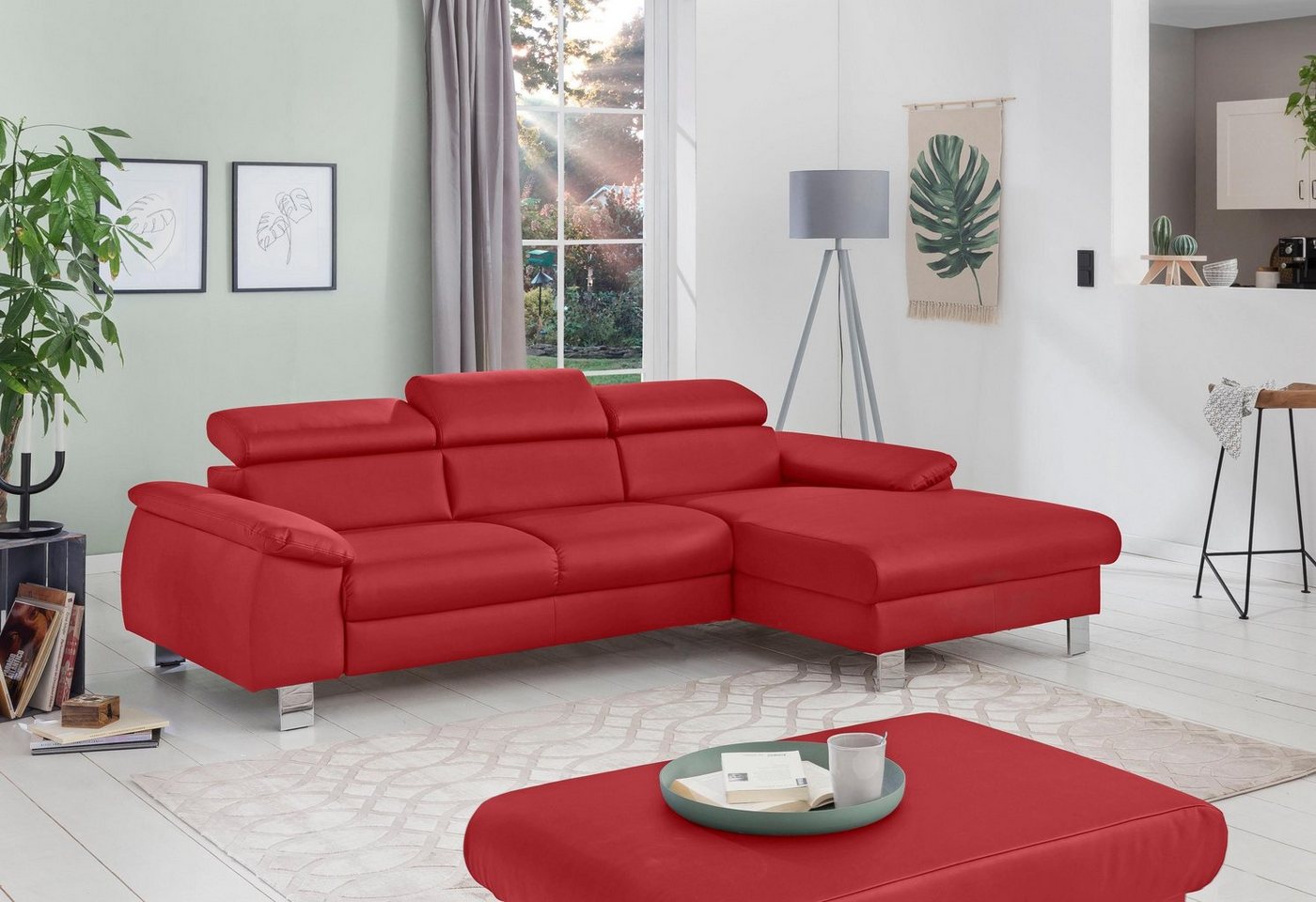 COTTA Ecksofa Komaris L-Form, Ecksofa, Bodenfreiheit 12,5 cm von COTTA