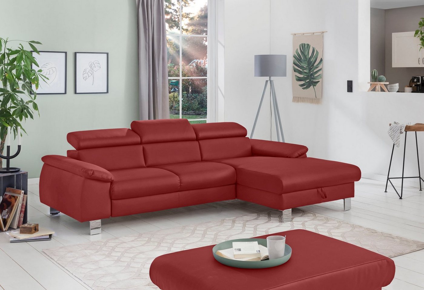 COTTA Ecksofa Komaris, Ecksofa, L-Form, Bodenfreiheit 12,5 cm von COTTA