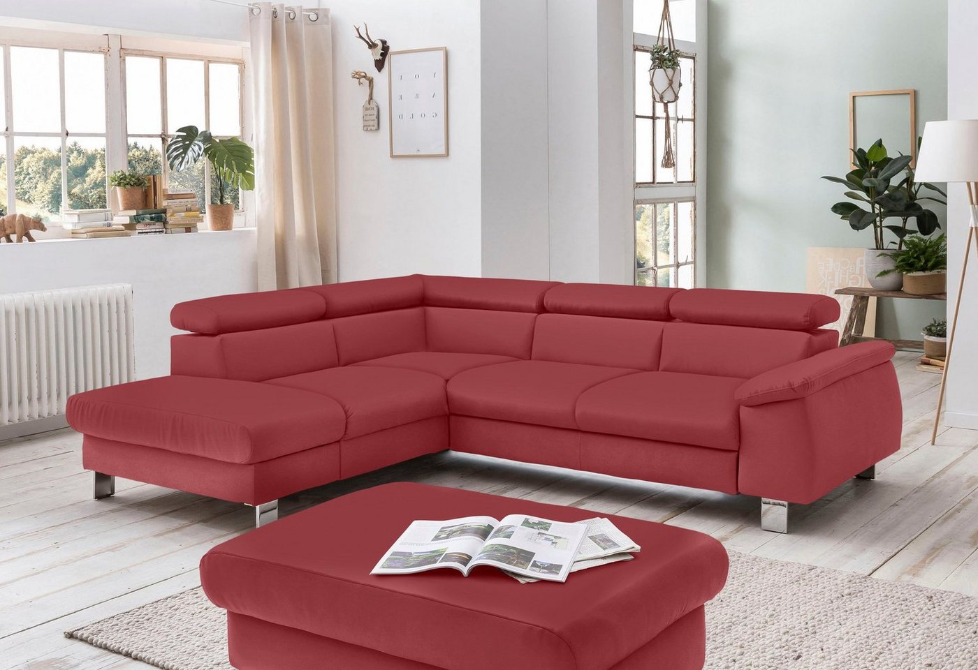 COTTA Ecksofa Komaris L-Form, inklusive Kopf- bzw. Rückenverstellung, wahlweise Bettfunktion COTTA Ecksofa Komaris L-Form, inklusive Kopf- bzw. Rückenverstellung, wahlweise Bettfunktion von COTTA