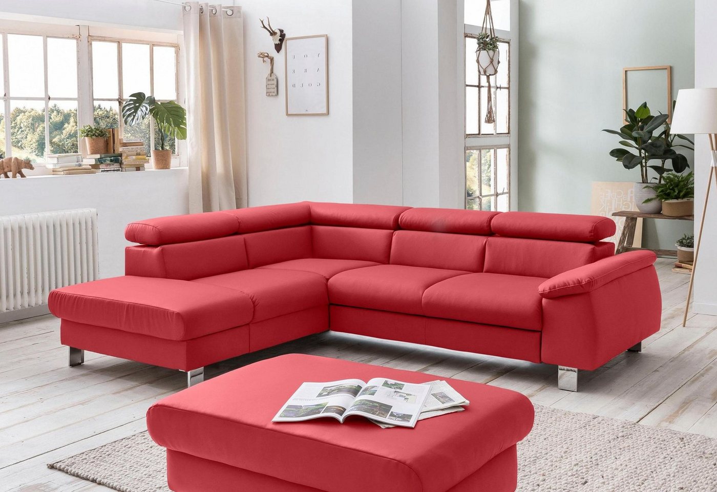 COTTA Ecksofa Komaris L-Form, inklusive Kopf- bzw. Rückenverstellung, wahlweise Bettfunktion COTTA Ecksofa Komaris L-Form, inklusive Kopf- bzw. Rückenverstellung, wahlweise Bettfunktion von COTTA