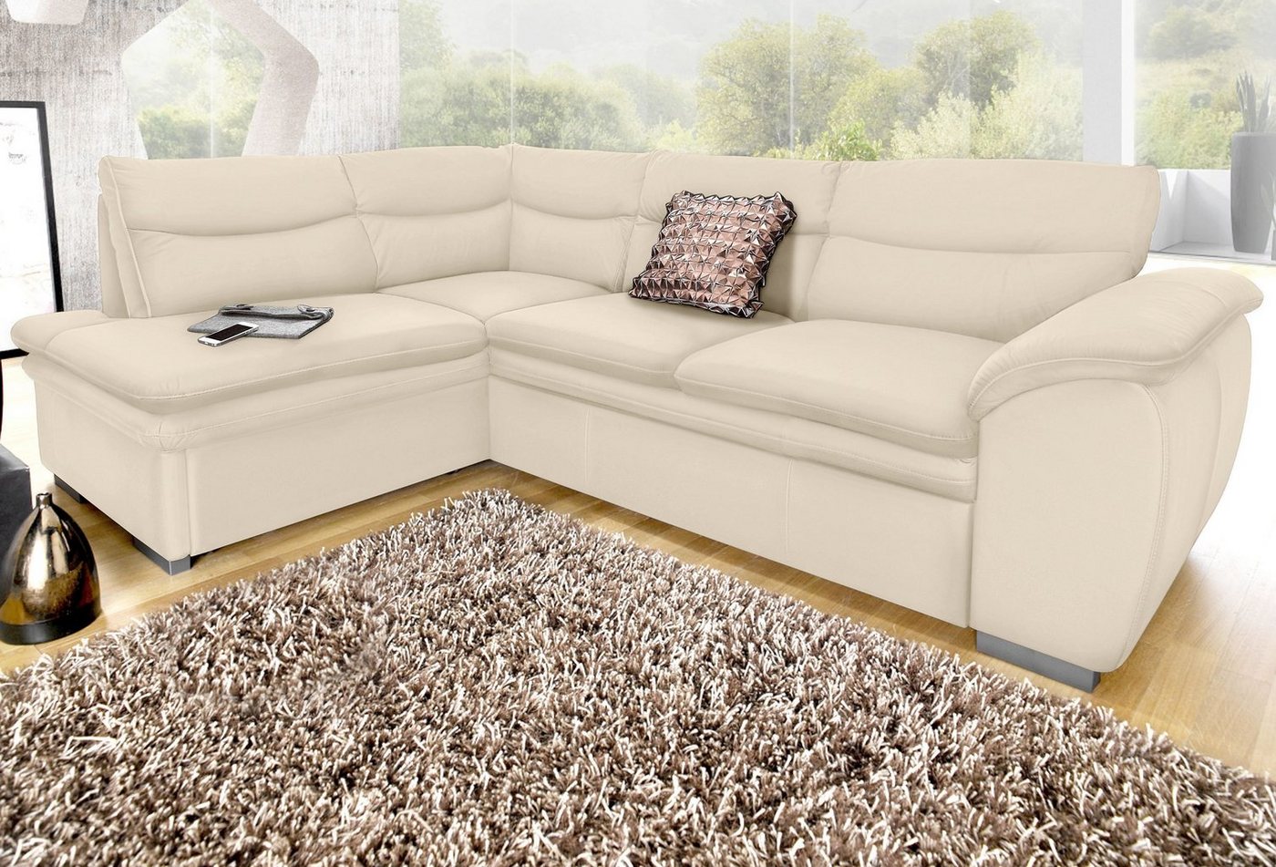 COTTA Ecksofa Leandra L-Form, wahlweise mit Bettfunktion und Bettkasten von COTTA