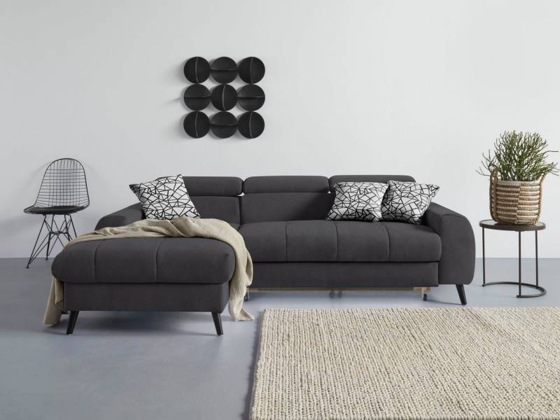 COTTA Ecksofa Mia L-Form mit 3 Zierkissen, wahlweise mit Bettfunktion, Bettkasten, Beleuchtung & Wireless-Charger COTTA Ecksofa Mia L-Form mit 3 Zierkissen, wahlweise mit Bettfunktion, Bettkasten, Beleuchtung & Wireless-Charger von COTTA