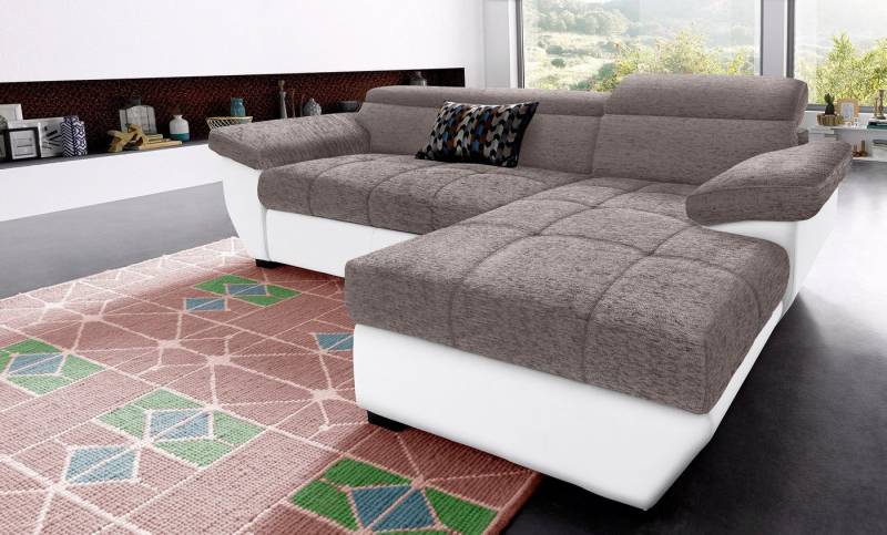 COTTA Ecksofa Speedway L-Form, mit Kopfteilverstellung, wahlweise mit Bettfunktion & Bettkasten von COTTA