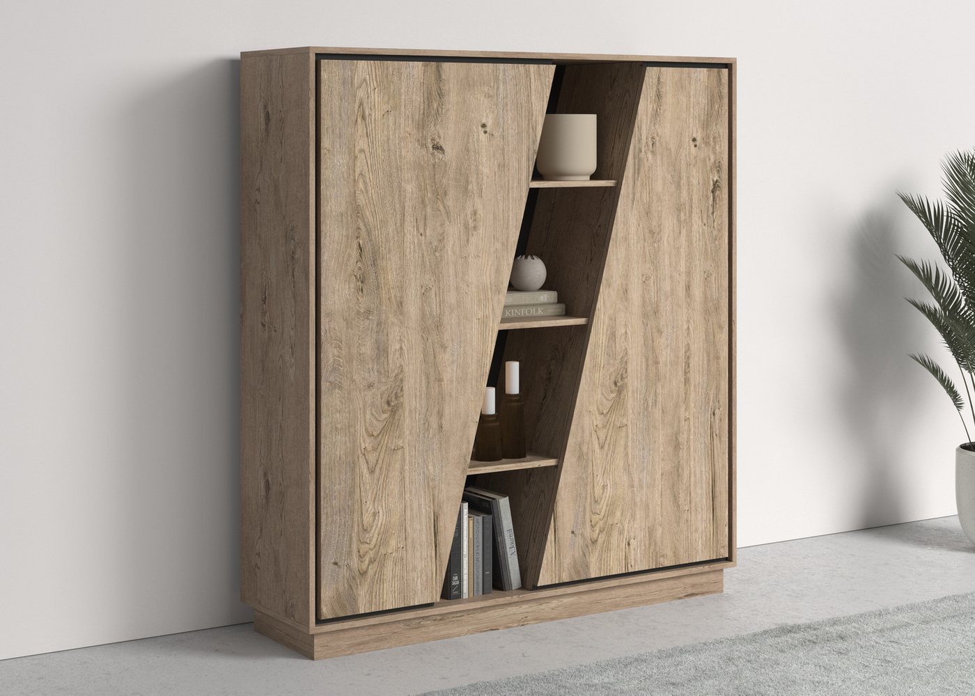 COTTA Highboard Accent, Schwebeoptik durch Sockelfuss von COTTA