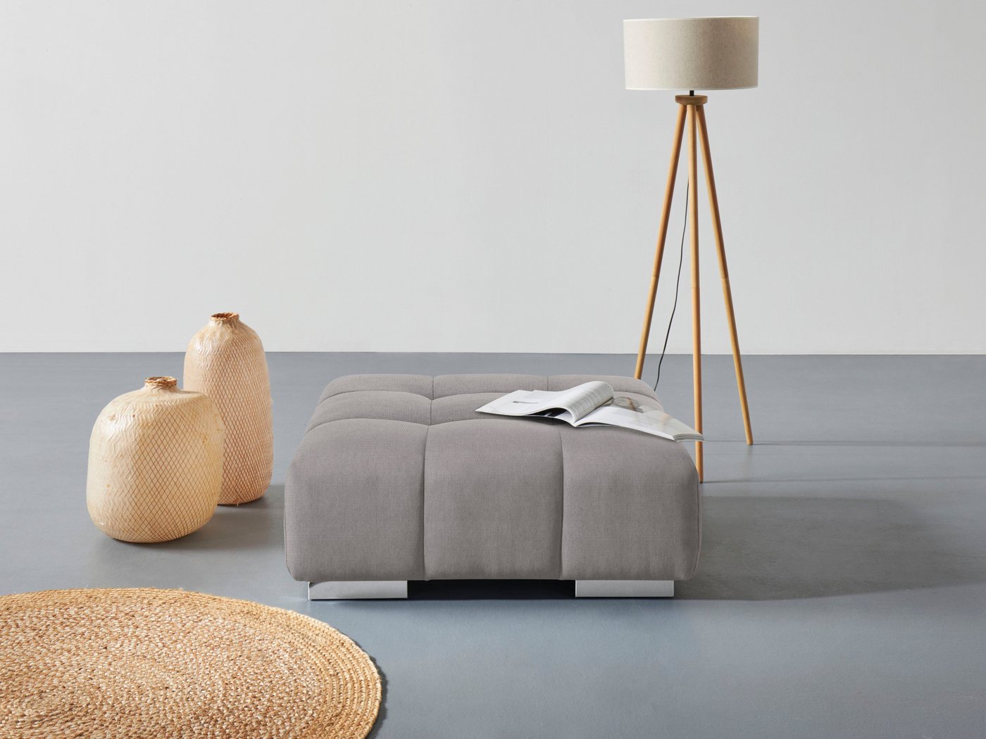 COTTA Hocker Orion, gemütlicher Hocker im modernen Design von COTTA