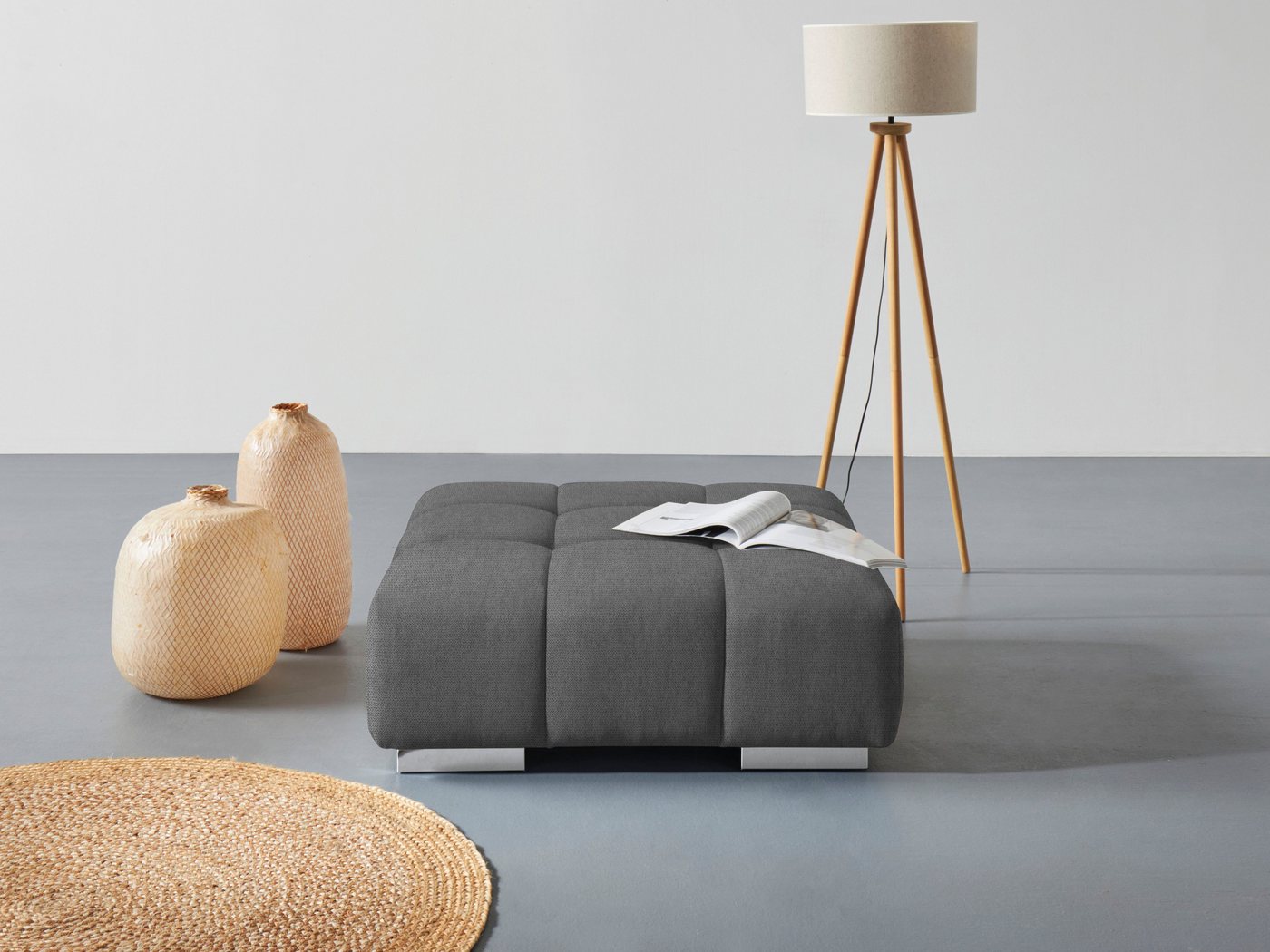 COTTA Hocker Orion, gemütlicher Hocker im modernen Design von COTTA