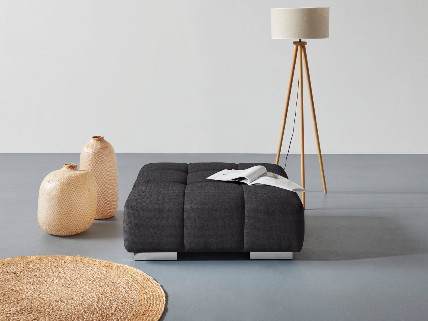 COTTA Hocker Orion, gemütlicher Hocker im modernen Design von COTTA