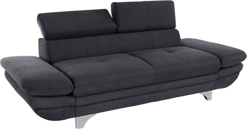 COTTA Polstergarnitur Enterprise, (Set), Set bestehend aus: 2-Sitzer mit Kopfteilverstellung & Hocker von COTTA