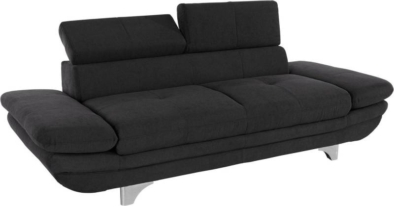 COTTA Polstergarnitur Enterprise, (Set), Set bestehend aus: 2-Sitzer mit Kopfteilverstellung & Hocker von COTTA