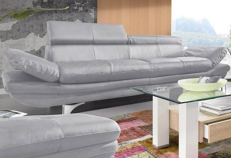 COTTA Polstergarnitur Enterprise, (Set), Set bestehend aus: 3-Sitzer mit Arm- & Kopfteilverstellung & Hocker von COTTA