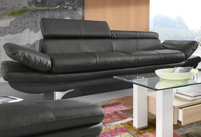 COTTA Polstergarnitur Enterprise, (Set), Set bestehend aus: 3-Sitzer mit Arm- & Kopfteilverstellung & Hocker von COTTA