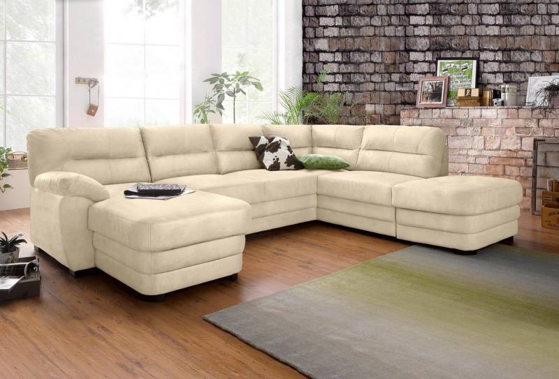 COTTA Polstergarnitur Royale U-Form, (Set), Set bestehend aus: Wohnlandschaft & Hocker von COTTA