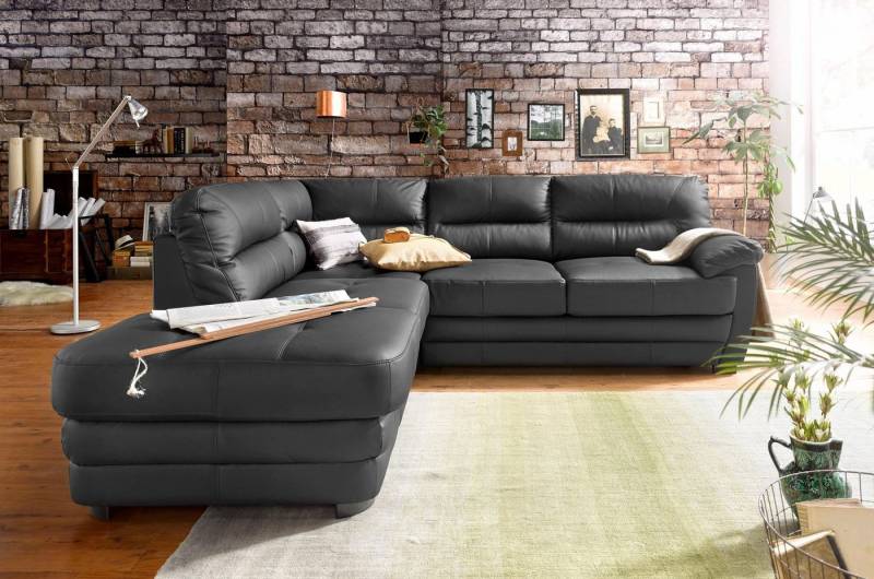 COTTA Polstergarnitur Royale L-Form, (Set), Set bestehend aus: Ecksofa & Hocker von COTTA