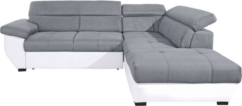COTTA Polstergarnitur Speedway L-Form, (Set), Set bestehend aus: Ecksofa mit Kopfteilverstellung & Hocker von COTTA