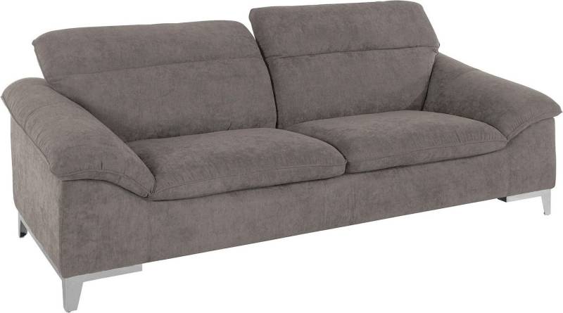 COTTA Polstergarnitur Teresa, (Set), Set bestehend aus: 3-Sitzer mit Kopfteilverstellung & Hocker von COTTA