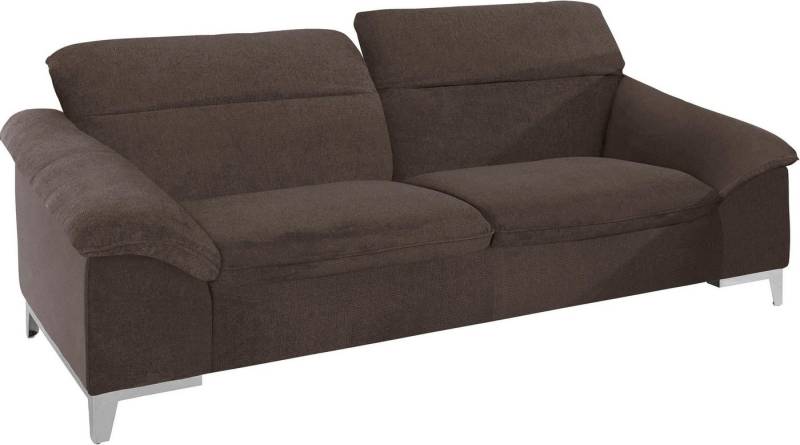 COTTA Polstergarnitur Teresa, (Set), Set bestehend aus: 3-Sitzer mit Kopfteilverstellung & Hocker von COTTA