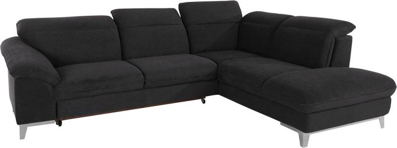 COTTA Polstergarnitur Teresa L-Form, (Set), Set bestehend aus: Ecksofa mit Kopfteilverstellung & Hocker von COTTA