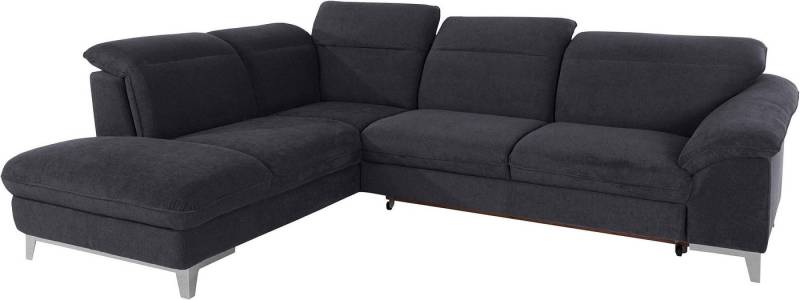 COTTA Polstergarnitur Teresa L-Form, (Set), Set bestehend aus: Ecksofa mit Kopfteilverstellung & Hocker von COTTA