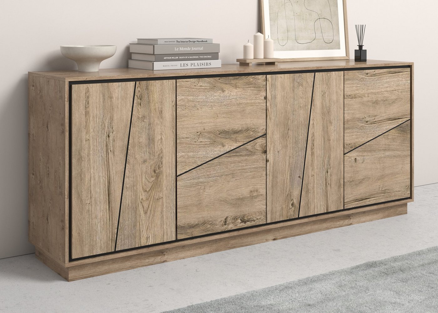 COTTA Sideboard Accent, Schwebeoptik durch Sockelfuss von COTTA