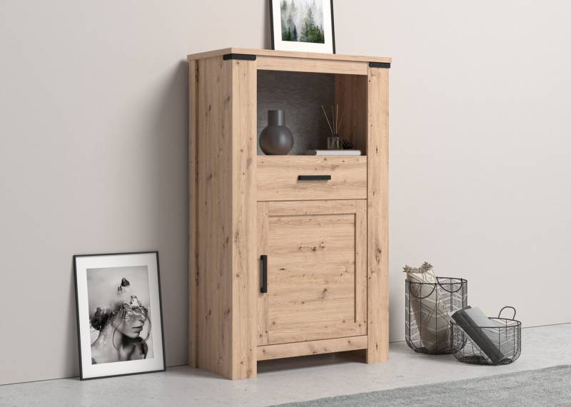 COTTA Vitrine Hawai Höhe 140 cm, Breite 85 cm, mit 1 offenem Fach von COTTA