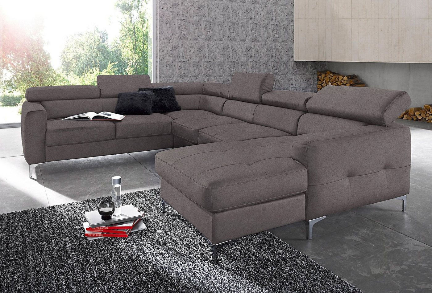 COTTA Wohnlandschaft Sammy U-Form, mit Kopfteilverstellung, wahlweise mit Bettfunktion & Bettkasten COTTA Wohnlandschaft Sammy U-Form, mit Kopfteilverstellung, wahlweise mit Bettfunktion & Bettkasten von COTTA