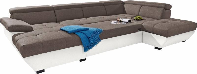 COTTA Wohnlandschaft Speedway U-Form, mit Kopfteilverstellung, wahlweise mit Bettfunktion & Bettkasten von COTTA