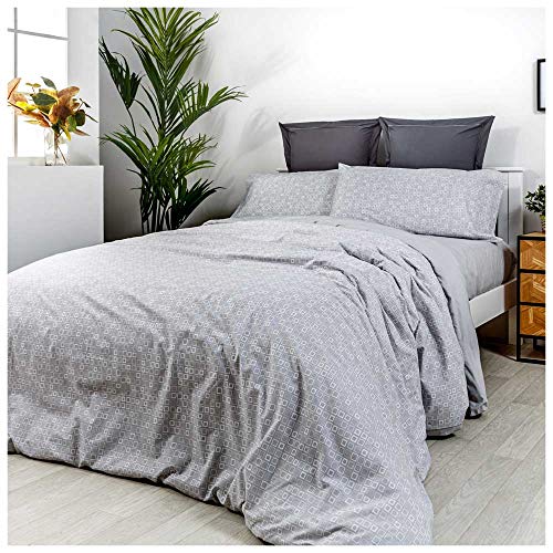 COTTON ARTean Bettbezug Eco Friendly aus recyceltem Polyester, 180 x 190/200 cm, 50 % Baumwolle, 50 % recyceltes Polyester. von COTTON ARTean