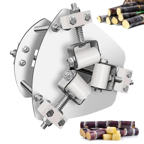 COUCHO Kommerzielle Zuckerrohrschälmaschine, Schälwerkzeug aus Edelstahl mit Ersatzklinge, hohe Effizienz, einfach zu bedienen, einstellbare Festigkeit, zum Schälen von Zuckerrohr(Silver) von COUCHO