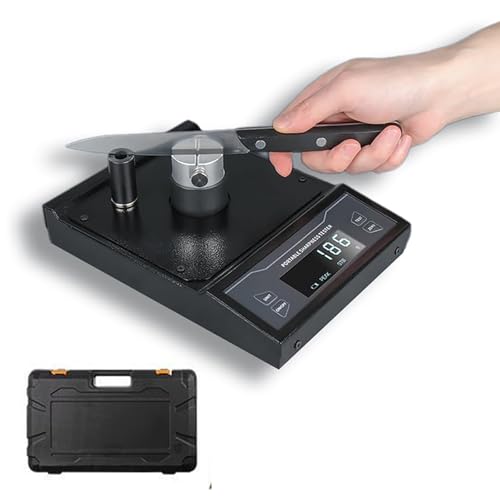 Digitaler Messerschärfetester, Produkttestgerät für scharfe Kanten mit umschaltbaren Einheiten, 360°-Adsorption, hochempfindlicher Messerverschleißfestigkeitstester(1g) von COUCHO