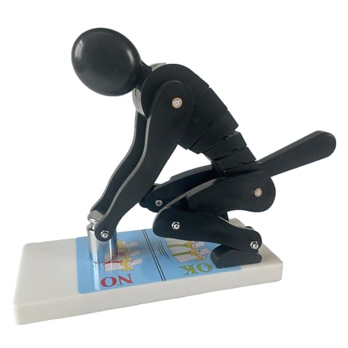 Modell zum korrekten Heben des menschlichen Körpers, Demonstrationsmodell for die Wirbelsäulenkraft beim Gewichtheben, Lehrmodell zum Schutz der Lendenwirbelsäule(Black) von COUCHO