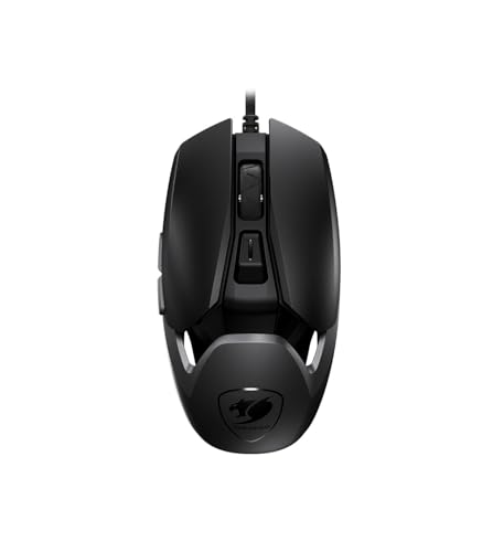 COUGAR Gaming | Gaming-Maus | Airblader schwarz – 6 programmierbare Tasten – Mechanische Mikroschalter – leicht – Bounce-On-System – optischer Sensor PMW3389 COUGAR Gaming | Gaming-Maus | Airblader schwarz – 6 programmierbare Tasten – Mechanische Mikroschalter – leicht – Bounce-On-System – optischer Sensor PMW3389 von COUGAR