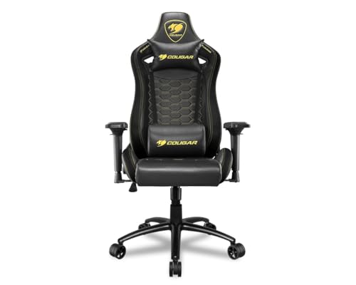 COUGAR Gaming Outerridersroyal schreibtischstuhl Gaming, Schwarz/goldfarben, M von COUGAR