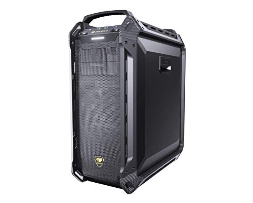 Cougar Case Panzer Max G Full Tower Easily moddable 1 pcs of 120 mm Fans Non LED tempred Glass Panel, schwarz, CGR-6AMKB-G von COUGAR