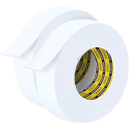 COUMENO 2er Pack Einseitig Dichtungsband Selbstklebend, 30mm x 5m Weiß, Schaumstoff Klebeband für Türen/Fenster, Kompriband & Moosgummi Selbstklebend Gegen Kalte Zugluft/Anti-Kollision/Schalldichter COUMENO 2er Pack Einseitig Dichtungsband Selbstklebend, 30mm x 5m Weiß, Schaumstoff Klebeband für Türen/Fenster, Kompriband & Moosgummi Selbstklebend Gegen Kalte Zugluft/Anti-Kollision/Schalldichter von COUMENO