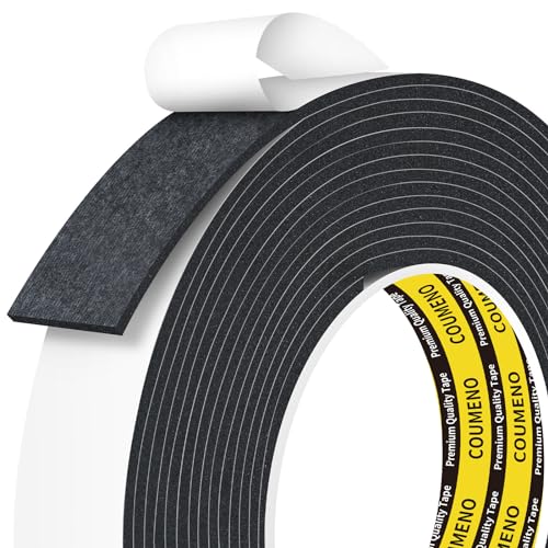 COUMENO Dichtungsband Selbstklebend, 25mm x 3m, Schwarz Einseitiges Schaumstoff Klebeband, Kompriband & Moosgummi Selbstklebend für Türen/Fenster Winddicht Schalldämmung und Energiesparend. COUMENO Dichtungsband Selbstklebend, 25mm x 3m, Schwarz Einseitiges Schaumstoff Klebeband, Kompriband & Moosgummi Selbstklebend für Türen/Fenster Winddicht Schalldämmung und Energiesparend. von COUMENO
