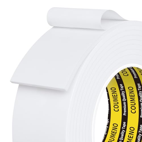 COUMENO Dichtungsband Selbstklebend, 45mm x 3m, Weiß Einseitiges Schaumstoff Klebeband, Kompriband & Moosgummi Selbstklebend für Türen/Fenster Winddicht Schalldämmung und Energiesparend. COUMENO Dichtungsband Selbstklebend, 45mm x 3m, Weiß Einseitiges Schaumstoff Klebeband, Kompriband & Moosgummi Selbstklebend für Türen/Fenster Winddicht Schalldämmung und Energiesparend. von COUMENO
