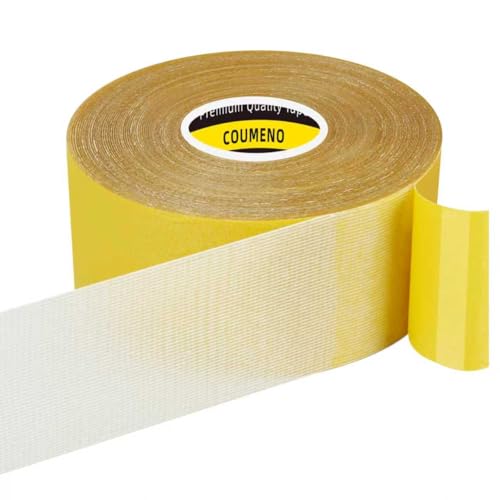 COUMENO Doppelseitiges Klebeband Transparent, 50mm × 20m, Klebeband Doppelseitig Extra Stark, Starkes Teppichband,Einfache Ablösbar ohne Rückstände,Geeignet Für Teppich,Fotos,Wände,Zuhause und Schule von COUMENO
